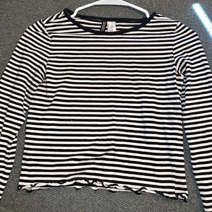 Striped crop top from tillys